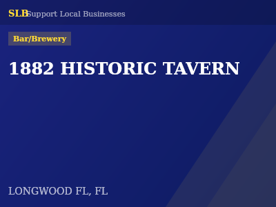 1882 HISTORIC TAVERN — Bar/Brewery in LONGWOOD FL, FL