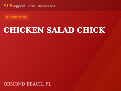 CHICKEN SALAD CHICK — Restaurant in ORMOND BEACH, FL
