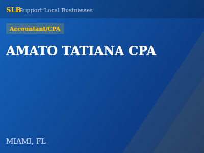 AMATO TATIANA CPA — Accountant/CPA in MIAMI, FL