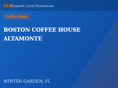 BOSTON COFFEE HOUSE ALTAMONTE — Coffee Shop in WINTER GARDEN, FL