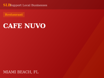 CAFE NUVO — Restaurant in MIAMI BEACH, FL