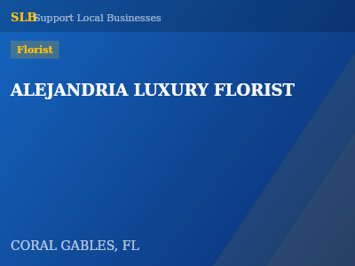 ALEJANDRIA LUXURY FLORIST — Florist in CORAL GABLES, FL