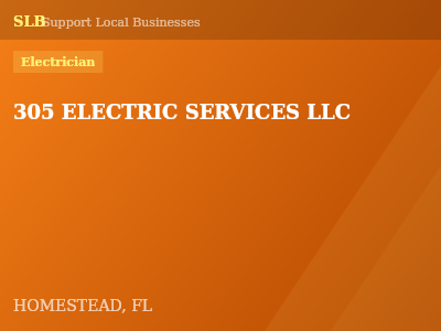 305 ELECTRIC SERVICES LLC — Electrician in HOMESTEAD, FL