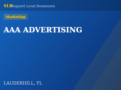 AAA ADVERTISING — Marketing in LAUDERHILL, FL