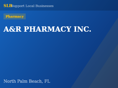 A&R PHARMACY INC. — Pharmacy in North Palm Beach, FL