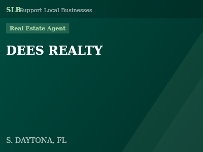 DEES REALTY — Real Estate Agent in S. DAYTONA, FL