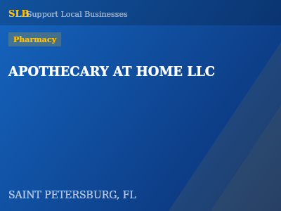 APOTHECARY AT HOME LLC — Pharmacy in SAINT PETERSBURG, FL