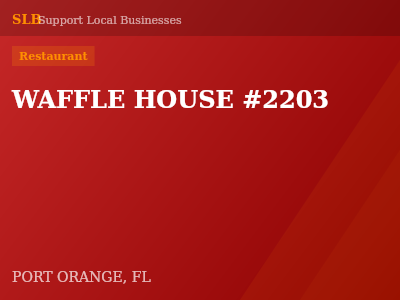WAFFLE HOUSE #2203 — Restaurant in PORT ORANGE, FL