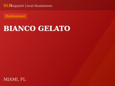 BIANCO GELATO — Restaurant in MIAMI, FL