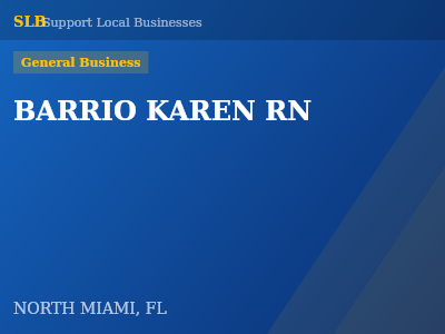 BARRIO KAREN RN — General Business in NORTH MIAMI, FL