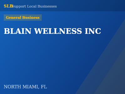 BLAIN WELLNESS INC — General Business in NORTH MIAMI, FL