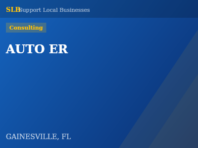 AUTO ER — Consulting in GAINESVILLE, FL