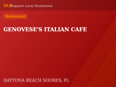 GENOVESE'S ITALIAN CAFE — Restaurant in DAYTONA BEACH SHORES, FL