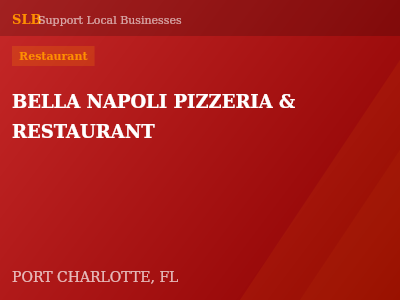 BELLA NAPOLI PIZZERIA & RESTAURANT — Restaurant in PORT CHARLOTTE, FL