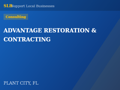 ADVANTAGE RESTORATION & CONTRACTING — Consulting in PLANT CITY, FL