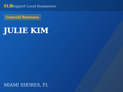 JULIE KIM — General Business in MIAMI SHORES, FL