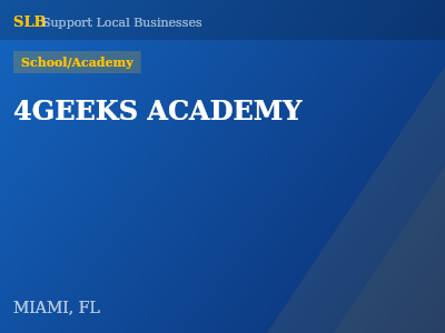 4GEEKS ACADEMY — School/Academy in MIAMI, FL