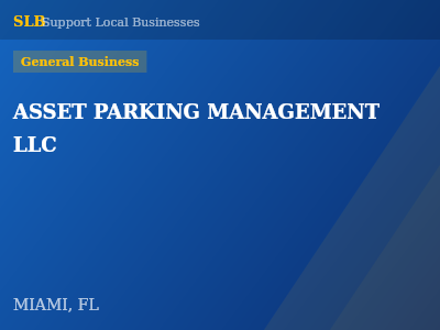 ASSET PARKING MANAGEMENT LLC — General Business in MIAMI, FL