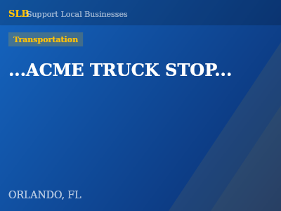 ...ACME TRUCK STOP... — Transportation in ORLANDO, FL