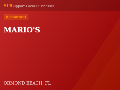 MARIO'S — Restaurant in ORMOND BEACH, FL
