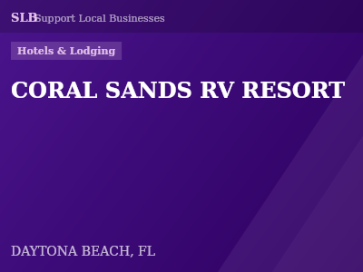 CORAL SANDS RV RESORT — Hotels & Lodging in DAYTONA BEACH, FL
