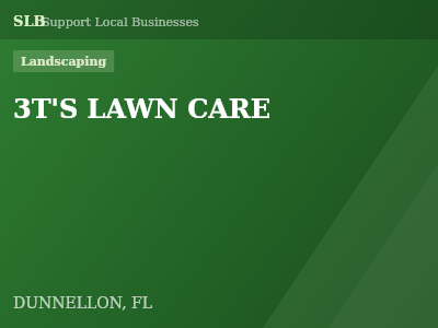 3T'S LAWN CARE — Landscaping in DUNNELLON, FL