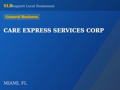 CARE EXPRESS SERVICES CORP — General Business in MIAMI, FL