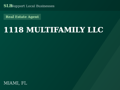1118 MULTIFAMILY LLC — Real Estate Agent in MIAMI, FL