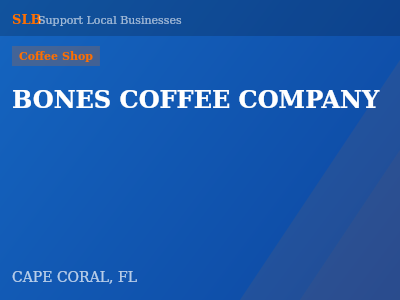 BONES COFFEE COMPANY — Coffee Shop in CAPE CORAL, FL