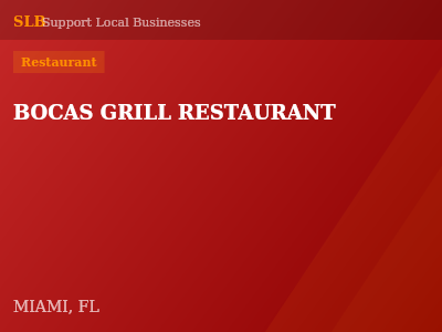 BOCAS GRILL RESTAURANT — Restaurant in MIAMI, FL