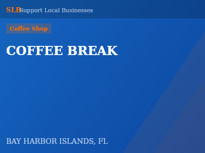 COFFEE BREAK — Coffee Shop in BAY HARBOR ISLANDS, FL