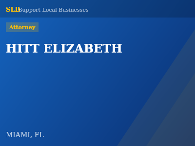 HITT ELIZABETH — Attorney in MIAMI, FL