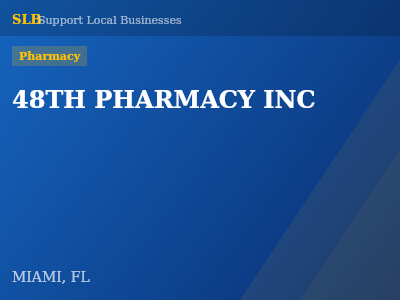 48TH PHARMACY INC — Pharmacy in MIAMI, FL