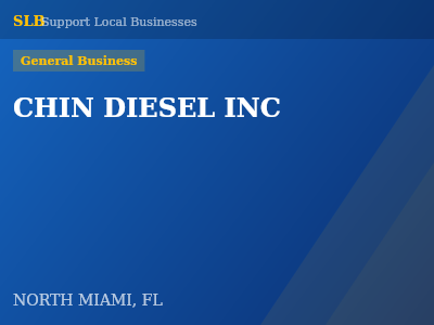 CHIN DIESEL INC — General Business in NORTH MIAMI, FL