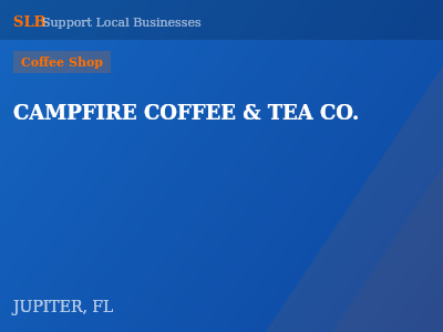 CAMPFIRE COFFEE & TEA CO. — Coffee Shop in JUPITER, FL