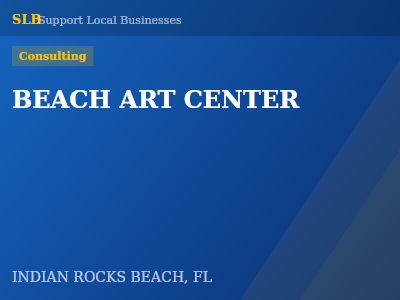 BEACH ART CENTER — Consulting in INDIAN ROCKS BEACH, FL
