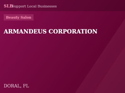 ARMANDEUS CORPORATION — Beauty Salon in DORAL, FL