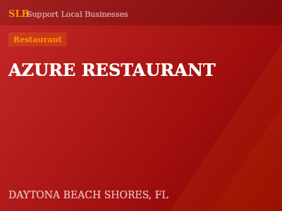 AZURE RESTAURANT — Restaurant in DAYTONA BEACH SHORES, FL