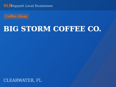 BIG STORM COFFEE CO. — Coffee Shop in CLEARWATER, FL
