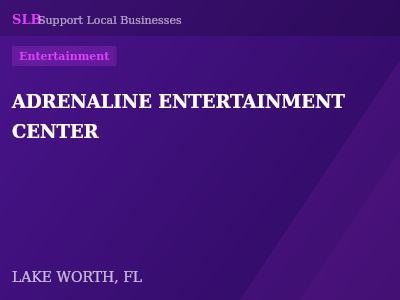 ADRENALINE ENTERTAINMENT CENTER — Entertainment in LAKE WORTH, FL