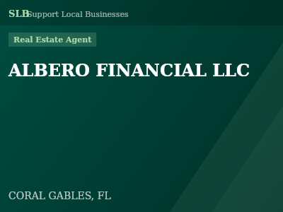 ALBERO FINANCIAL LLC — Real Estate Agent in CORAL GABLES, FL