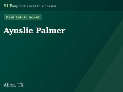 Aynslie Palmer — Real Estate Agent in Allen, TX