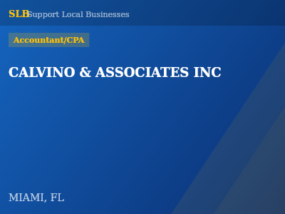CALVINO & ASSOCIATES INC — Accountant/CPA in MIAMI, FL