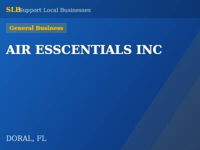 AIR ESSCENTIALS INC — General Business in DORAL, FL