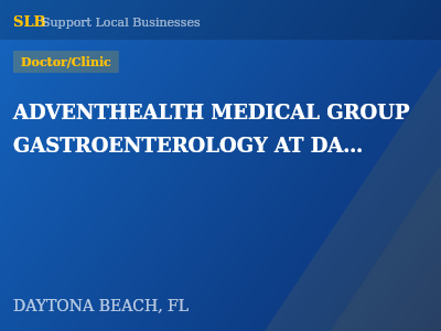 ADVENTHEALTH MEDICAL GROUP GASTROENTEROLOGY AT DAYTONA BEACH — Doctor/Clinic in DAYTONA BEACH, FL