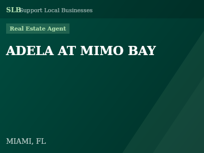 ADELA AT MIMO BAY — Real Estate Agent in MIAMI, FL