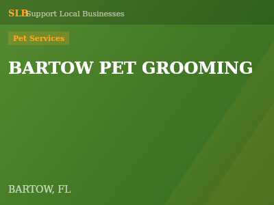 BARTOW PET GROOMING — Pet Services in BARTOW, FL