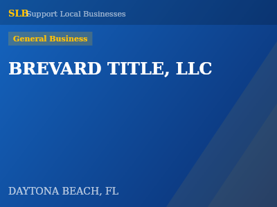 BREVARD TITLE, LLC — General Business in DAYTONA BEACH, FL