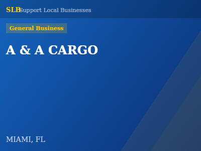A & A CARGO — General Business in MIAMI, FL