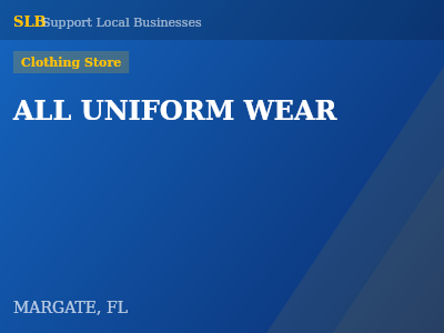 ALL UNIFORM WEAR — Clothing Store in MARGATE, FL